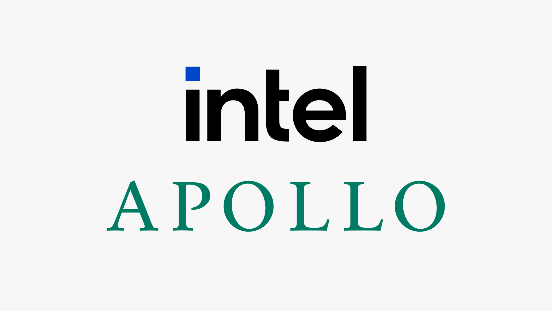 Intel and Apollo logos