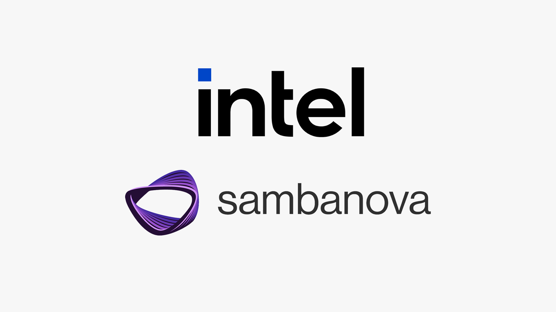 Intel and SambaNova logos