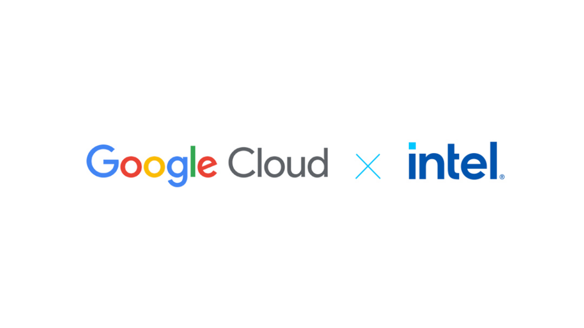 Google and Intel logos